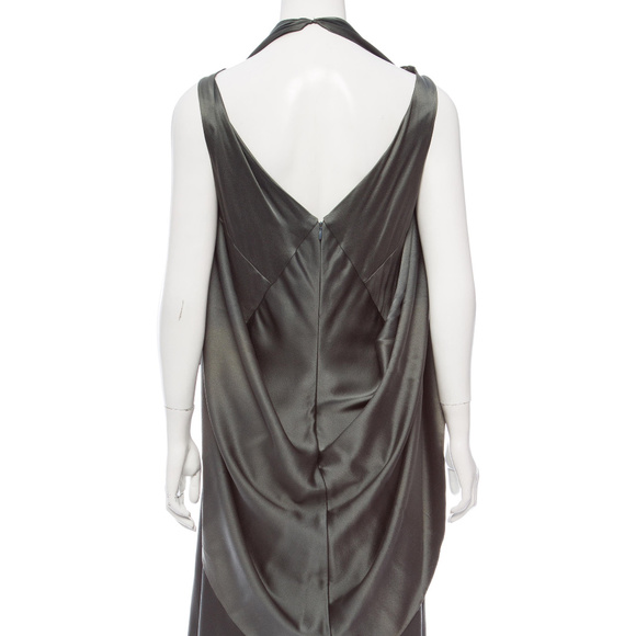 Zac Posen Charcoal Back Silk Dress - Picture 3 of 6